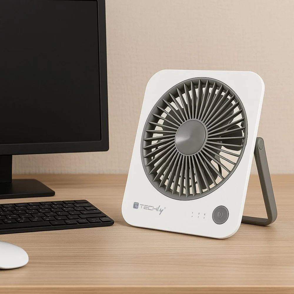Smart Desk Comfort Kit – Lampada LED + Ventilatore Portatile