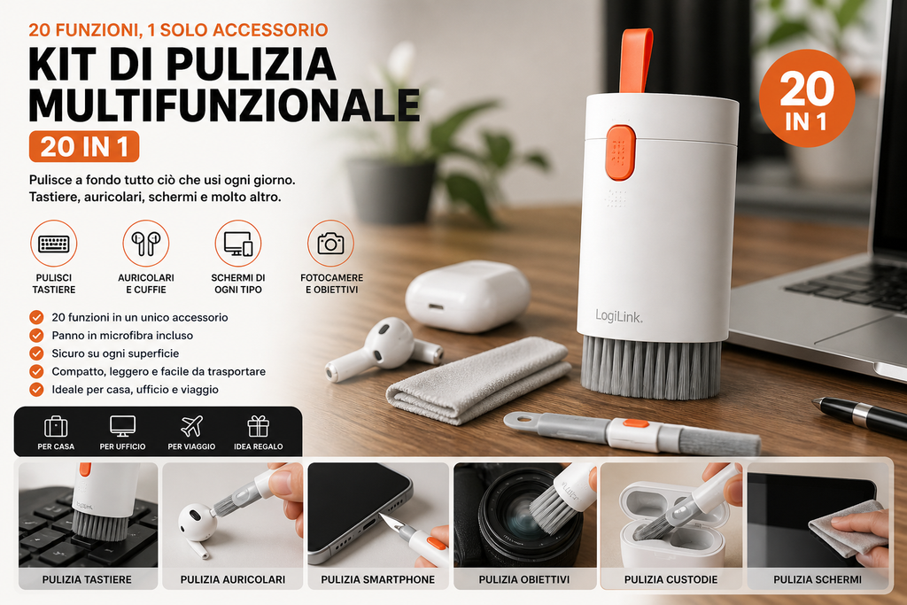 Kit Migliora Prestazioni Smart Working – Raffredda, Pulisce e Lavora Meglio