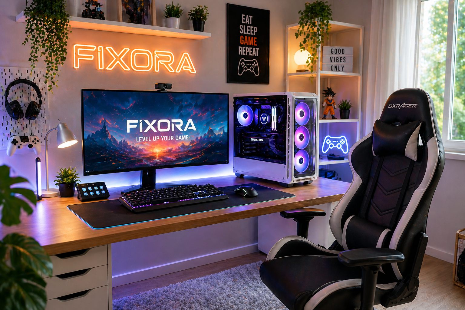 PC Gaming RGB Personalizzato Fixora – Costruito da Zero per Te