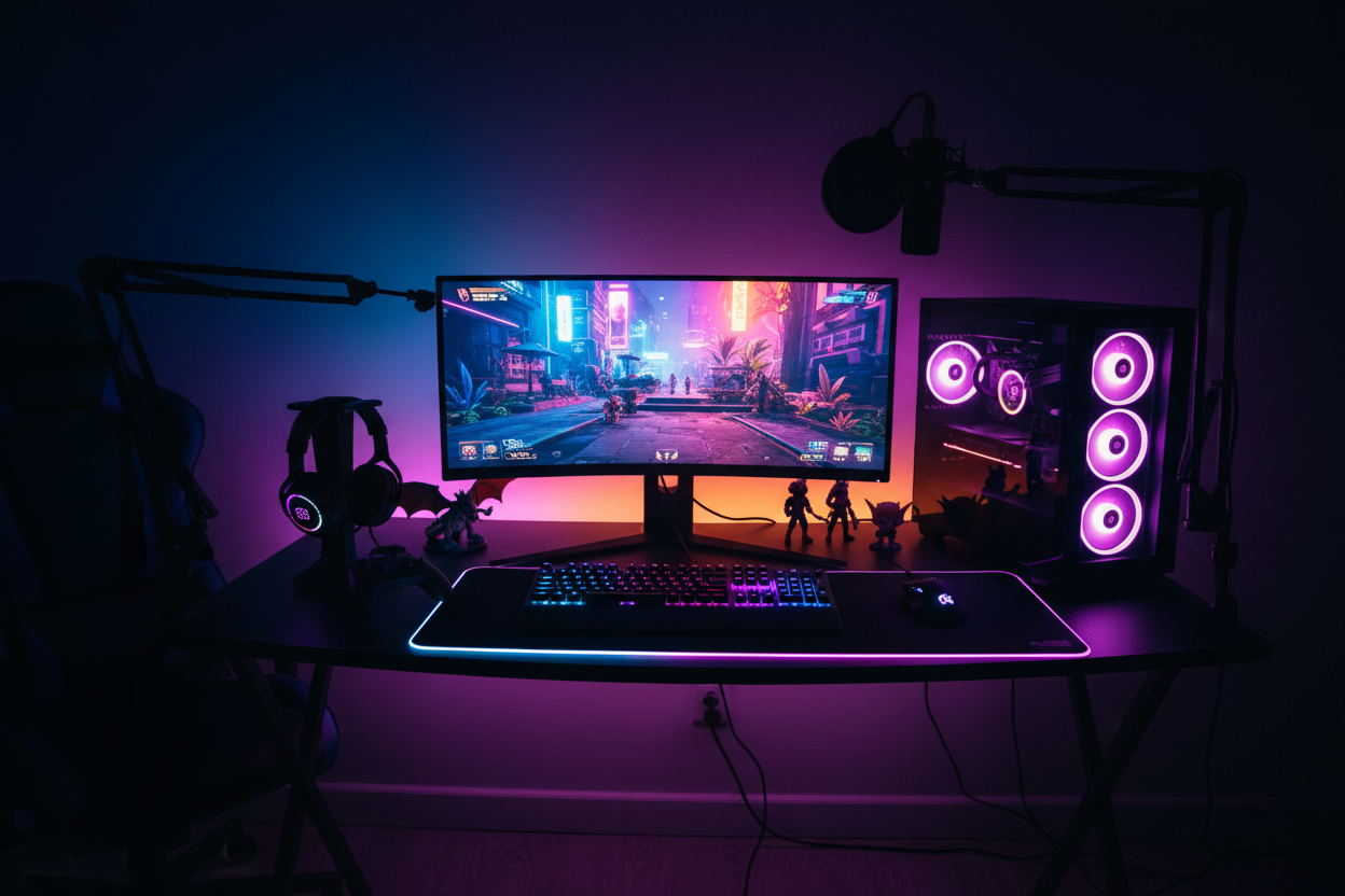 PC Gaming RGB Personalizzato Fixora – Costruito da Zero per Te